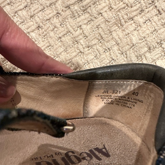 ALEGRÍA By PG LITE MULTICOLOR IRIDESCENT SHIMMER  CLOG CONFORM SHOES LEATHER 40 - Picture 9 of 13